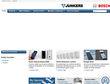 Tablet Screenshot of junkers.cl