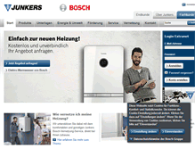 Tablet Screenshot of junkers.com